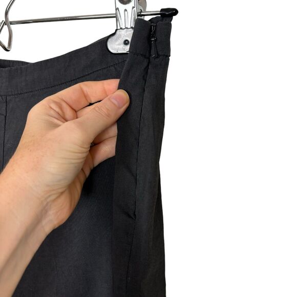 Eileen Fisher Gray Linen Blend Pants Women's Petite 6 - Picture 3 of 5